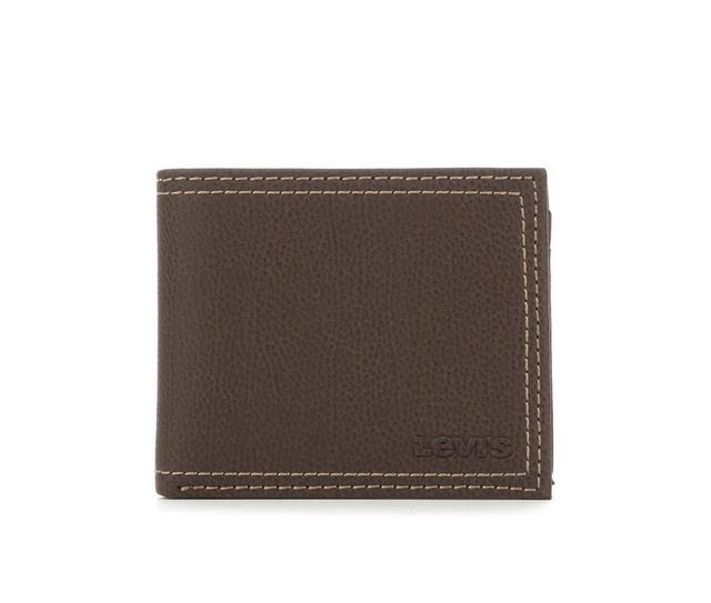 Levi's Accessories RFID Extra Capacity Slimfold Wallet in Brown color
