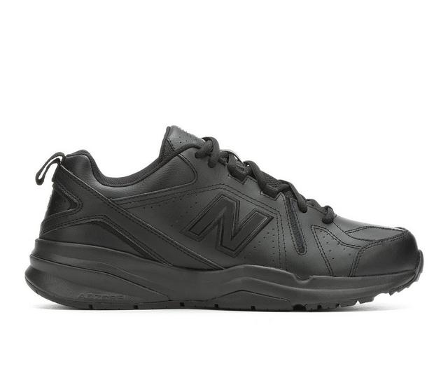 Men's New Balance MX608V5 Training Shoes in Black/Black SR color