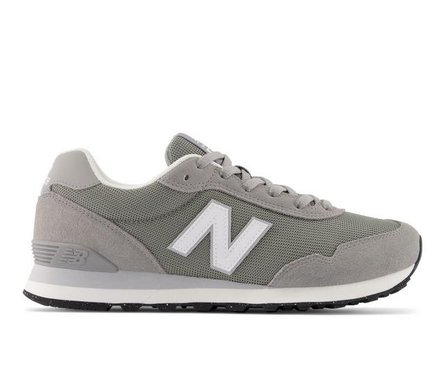 Men's New Balance 515 Sustainable Sneakers in Gry/Wht color