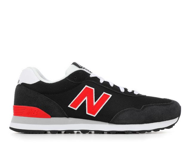 Men's New Balance 515 Sustainable Sneakers in Black/Red/White color