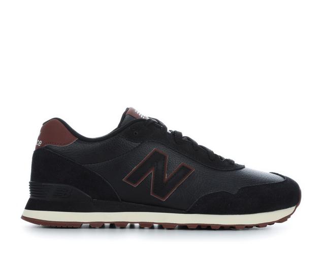 Men's New Balance 515 Sustainable Sneakers in Black/Chocolate color