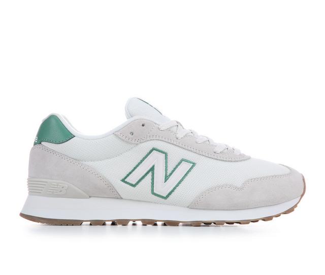 Men's New Balance 515 Sustainable Sneakers in White/Green color