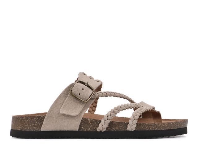 Women's White Mountain Hayleigh Footbed Sandals in Sandal Wood color