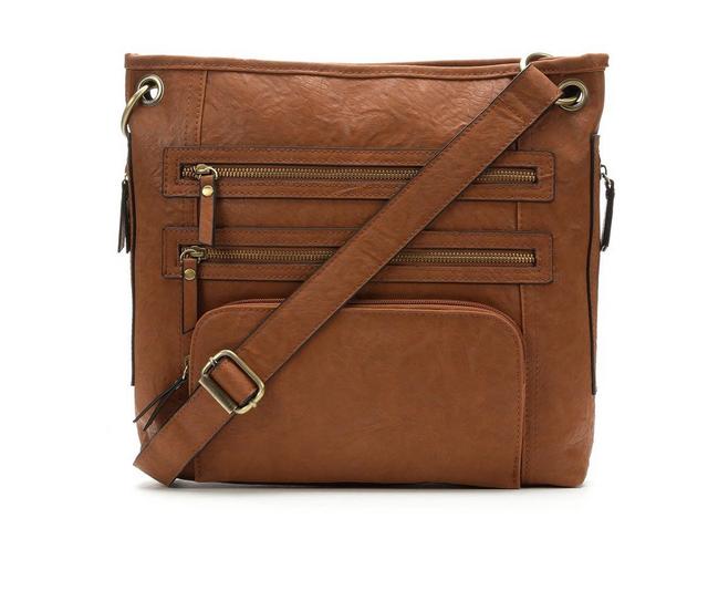 Bueno Of California Large Crossbody Bag in British Tan color