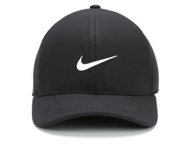 Nike Arobill Fitted Cap in Blk/Wht M/L color