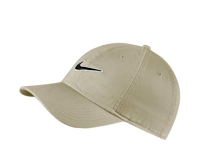 Nike Essential Swoosh Cap in Lt Bone/Black color