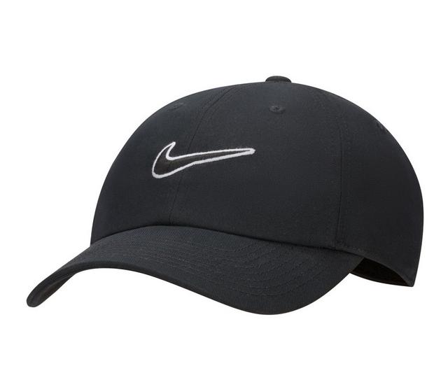 Nike Essential Swoosh Cap in Blk/Blk/Wht S/M color