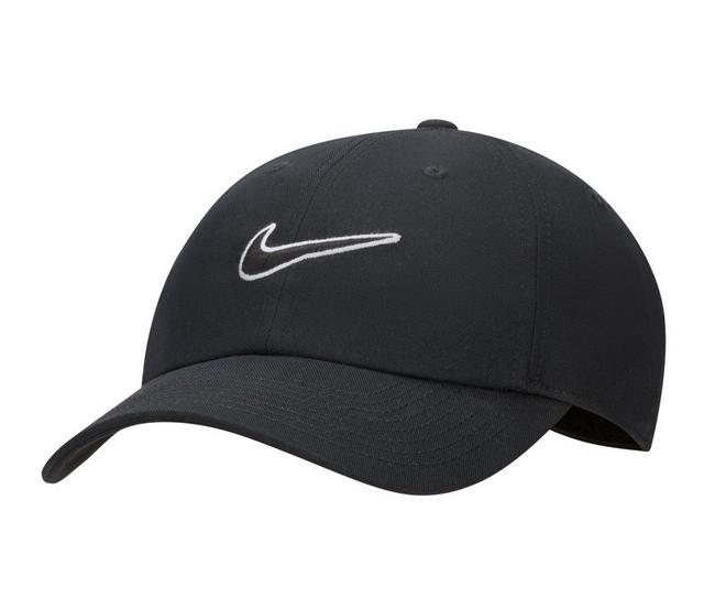 Nike Essential Swoosh Cap in Blk/Blk/Wht M/L color