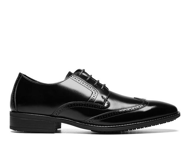 Men's Stacy Adams Adler Wingtip Dress Shoes in Black color