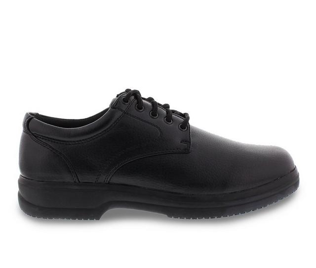 Men's Deer Stags Service Slip-Resistant Dress Shoes in Black color