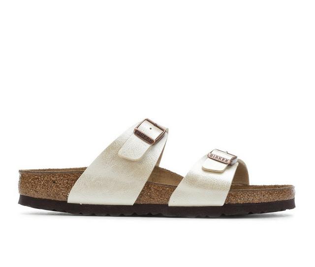 Women's Birkenstock Sydney Footbed Sandals in Graceful Pearl color