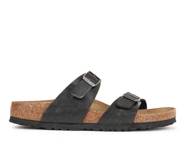Women's Birkenstock Sydney Footbed Sandals in Licorice color
