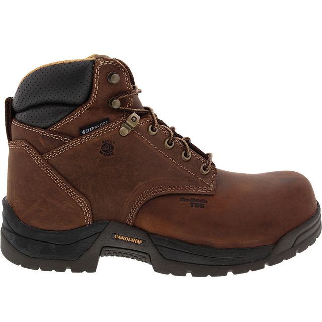 Carolina Boots CA5520 Comp Toe Waterproof Work Boots in Brown/Copper color