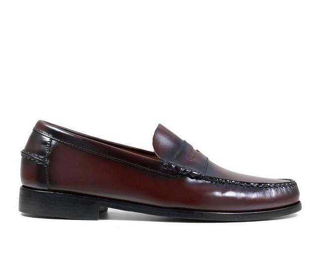 Men's Florsheim Berkley Penny Loafers in Burgundy color