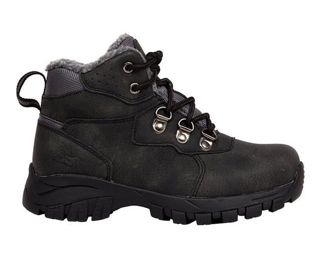 Boys' Deer Stags Little Kid & Big Kid Gorp Waterproof Lace-Up Boots in Midnight Black color