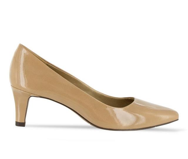 Women's Easy Street Pointe Pumps in Nude Patent color