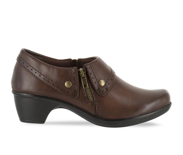 Women's Easy Street Darcy Booties in Brown Burnished color