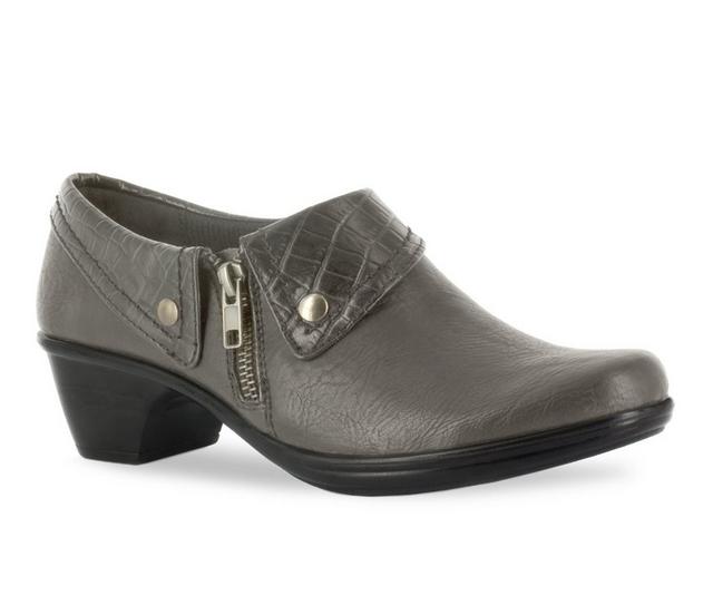 Women's Easy Street Darcy Booties in Grey/Gy Croco color