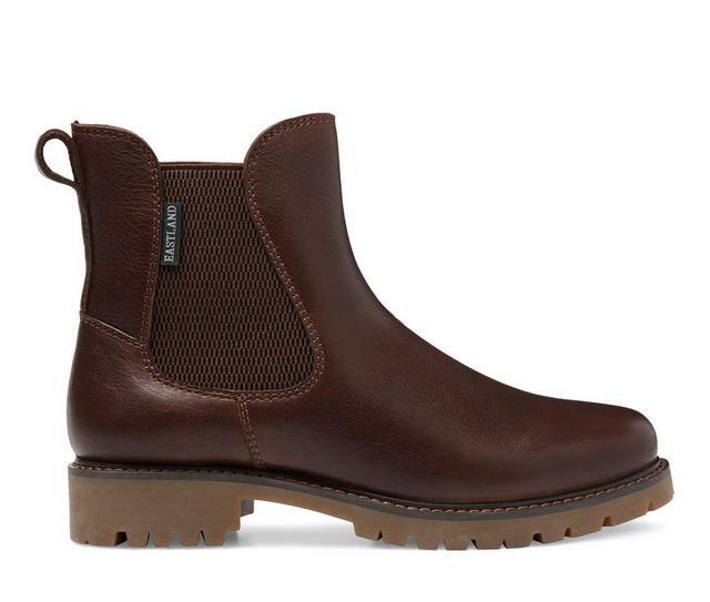 Women's Eastland Ida Chelsea Boots in Walnut color