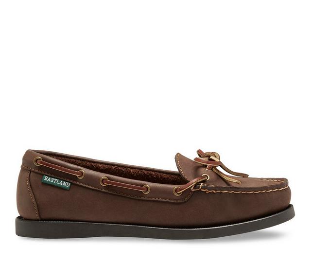 Women's Eastland Yarmouth Boat Shoes in Bomber Brown color