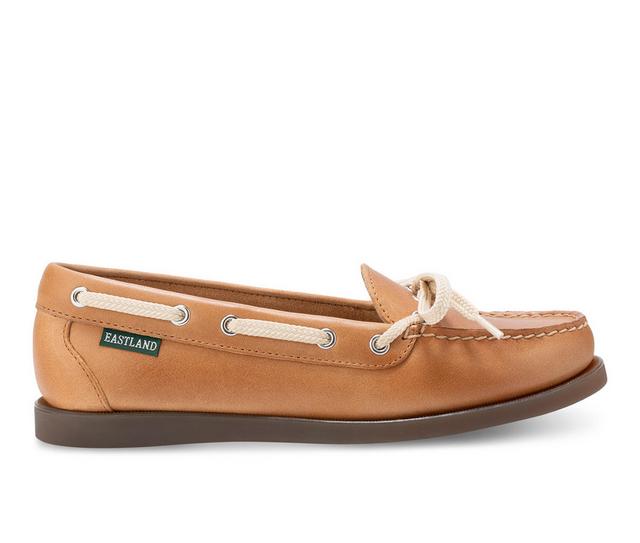 Women's Eastland Yarmouth Boat Shoes in Tan color