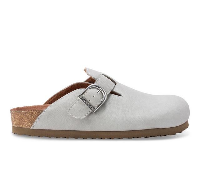 Women's Eastland Gina Clogs in Light Grey color