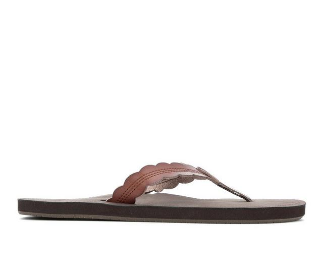 Women's Reef Reef Cushion Celine Flip-Flops in Rust color