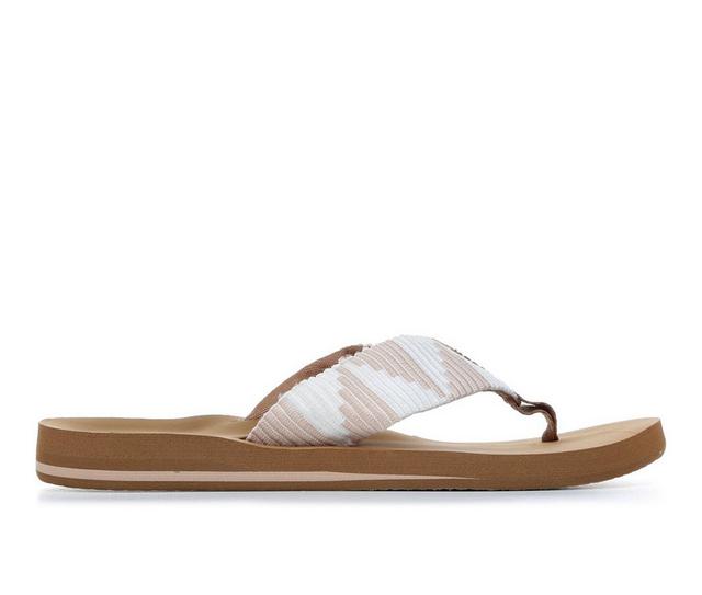 Women's Reef Spring Woven Flip-Flops in Sand color