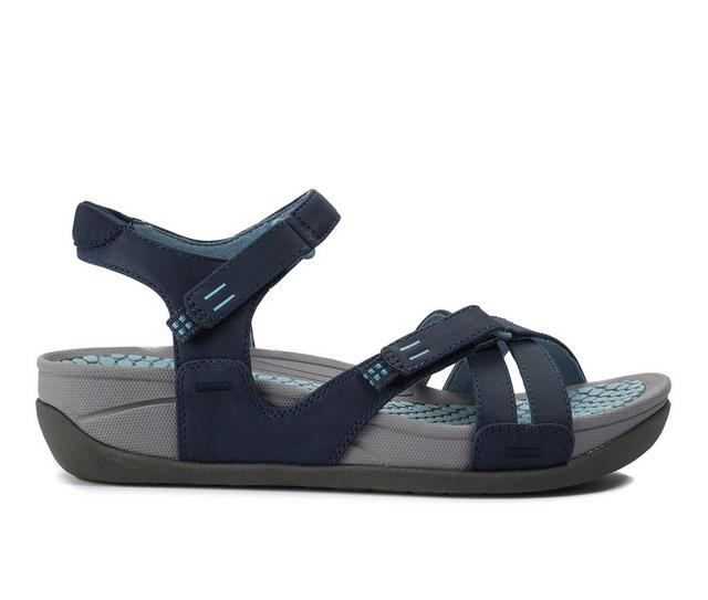 Women's Baretraps Danny Slip-Resistant Outdoor Sandals in Navy color