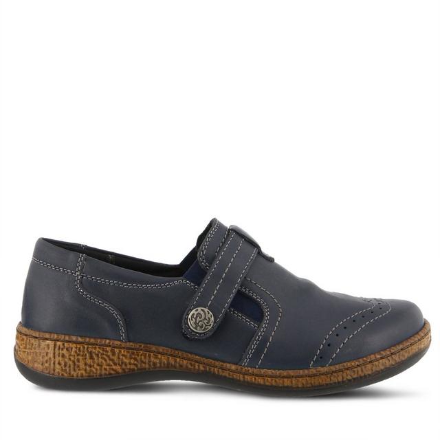 Women's SPRING STEP Smolqua Slip-On Shoes in Navy color