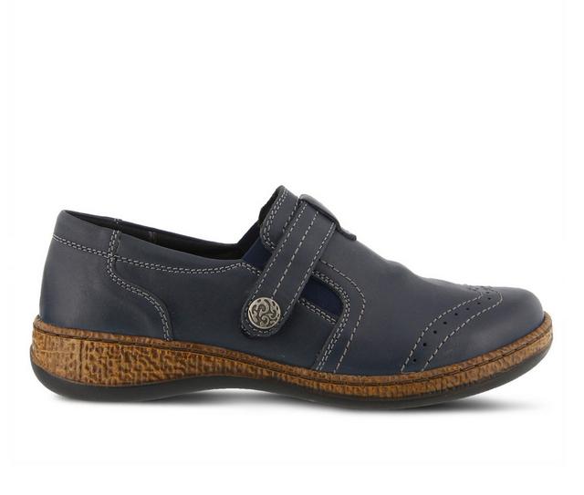 Women's SPRING STEP Smolqua Slip-On Shoes in Navy color