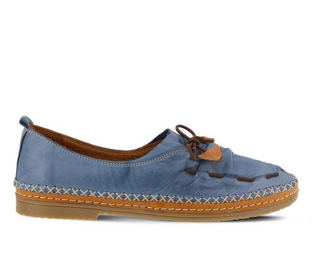 Women's SPRING STEP Berna Slip-On Shoes in Blue color