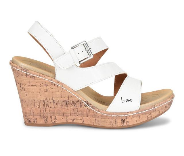 Women's BOC Schirra Wedge Sandals in White color