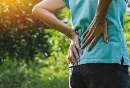 Runner with back pain