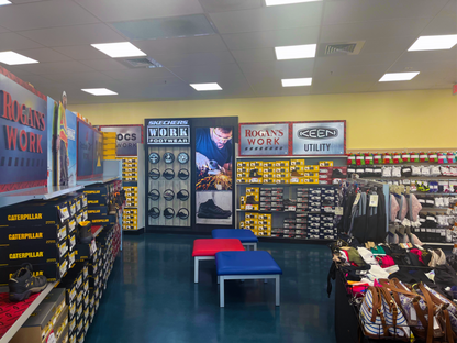 Image of a Rogan's Work Set Up in a store