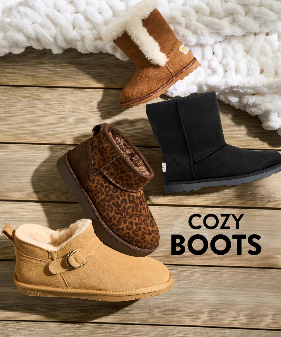 Cozy up with comfy lined boots.