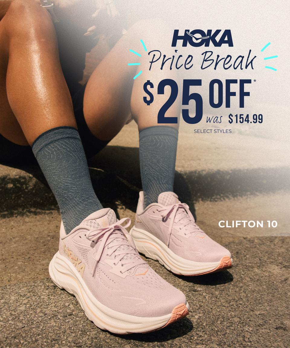 Save $25 on the Hoka Clifton 10!