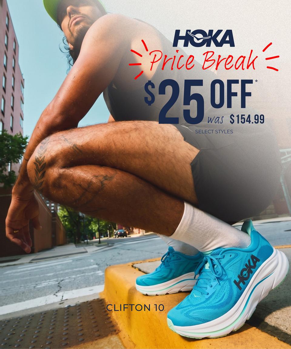 Save $25 on the Hoka Clifton 10!
