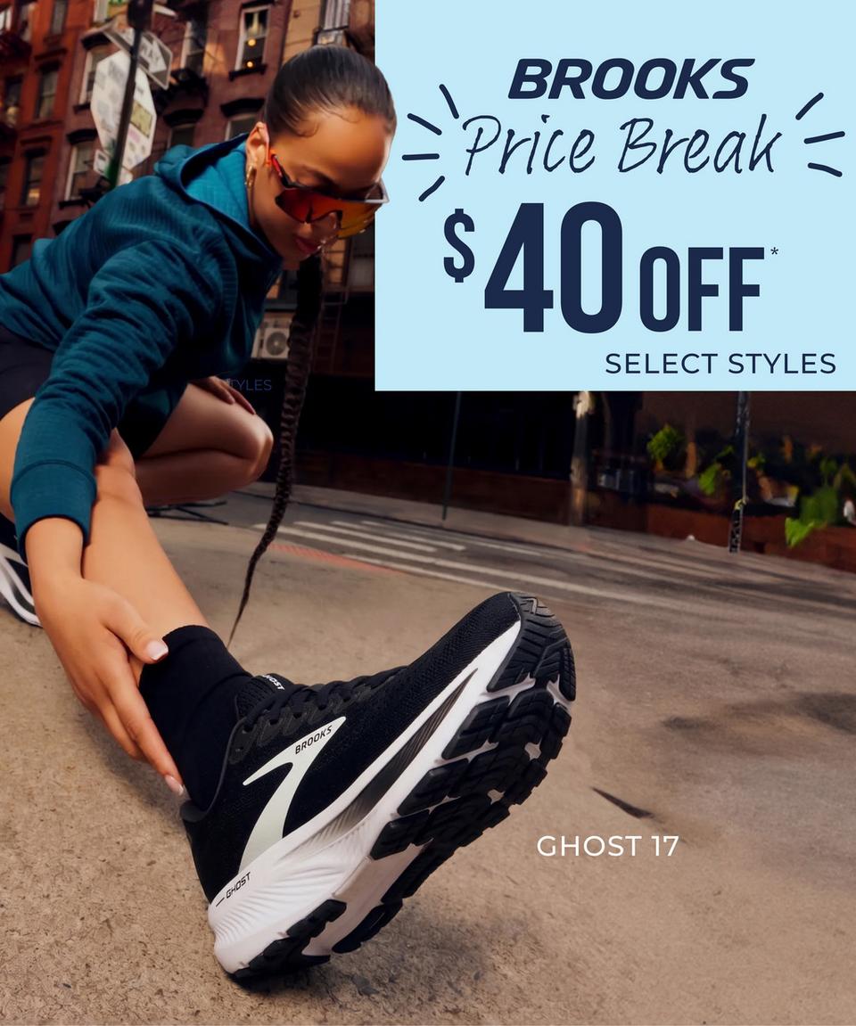 Save $40 on select Brooks styles, click to shop now!