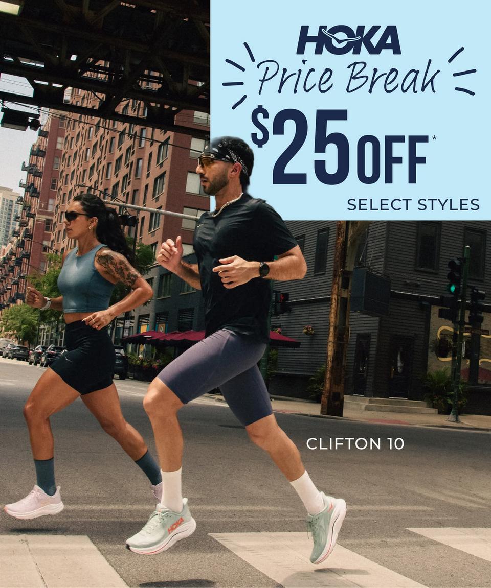 Save $25 on select Hoka styles, click to shop now!