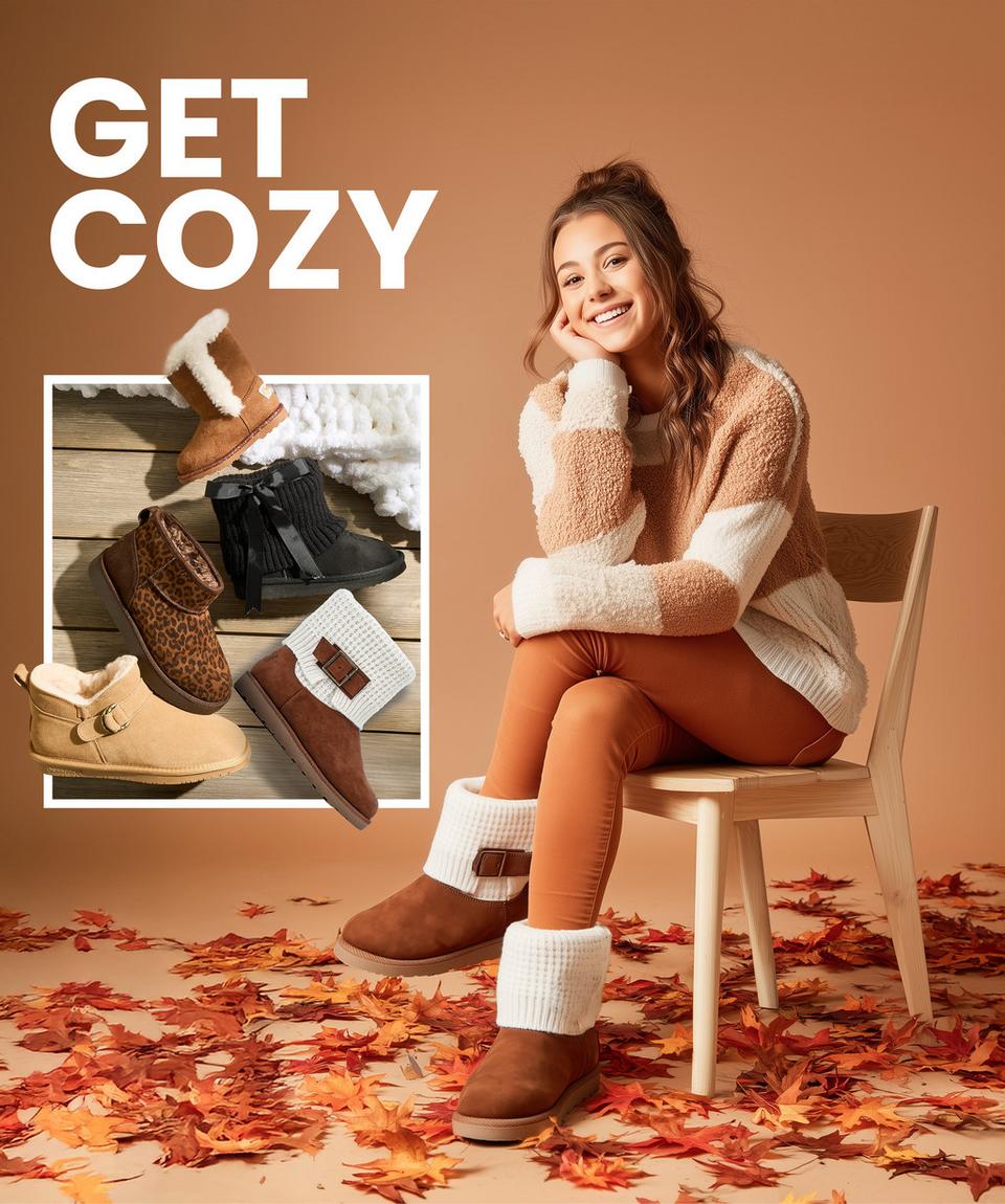 Get cozy with lined boots and clogs, perfect for cold weather. 