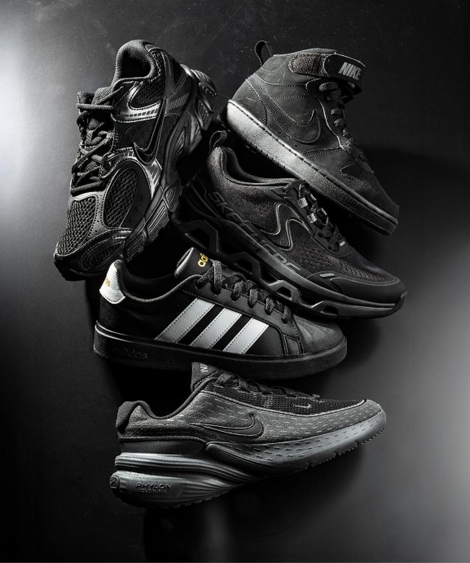 Shop bold sneakers in black and get the perfect gift for the sneakerhead in your life.