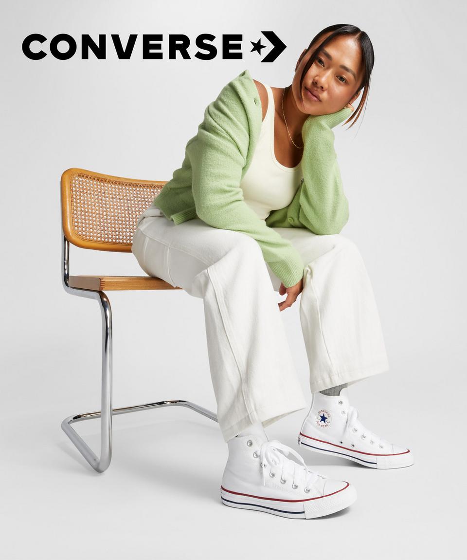 Sneak into iconic style for every season from Converse.