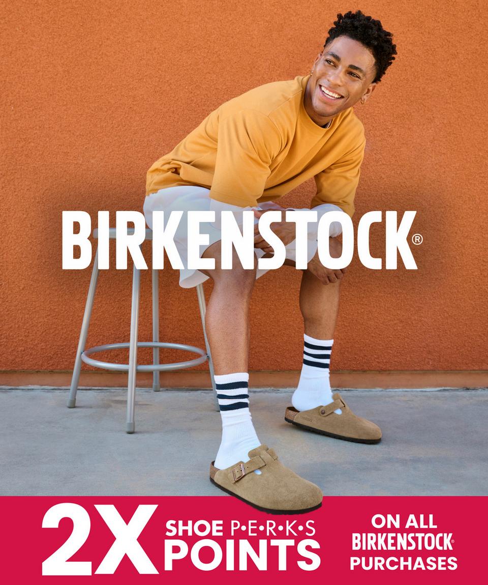 Get 2x Points on all Birkenstock Purchases