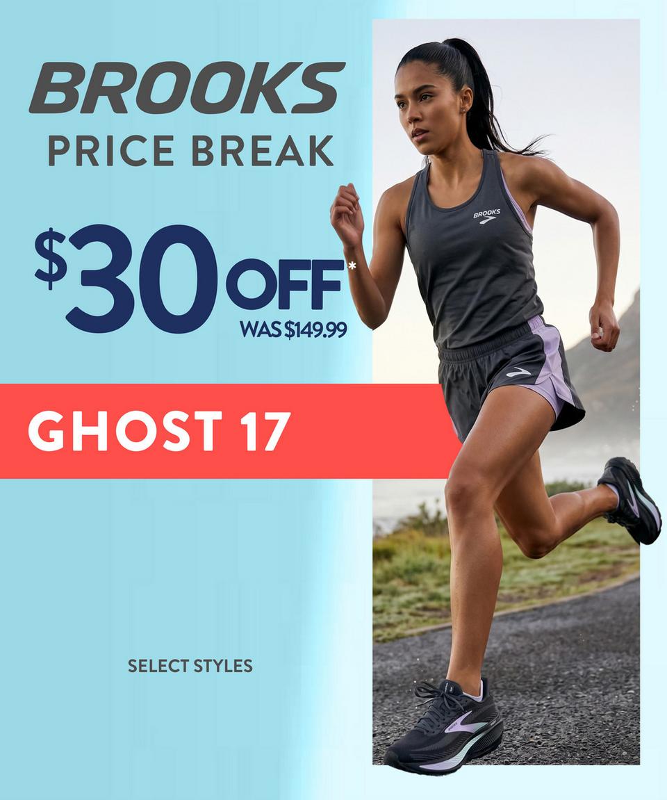 Shop Brooks Ghost 17 now $30 off!