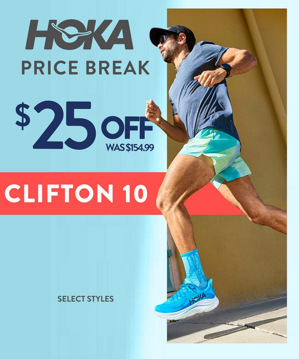 Shop the Hoka Clifton 10, now $25 off!