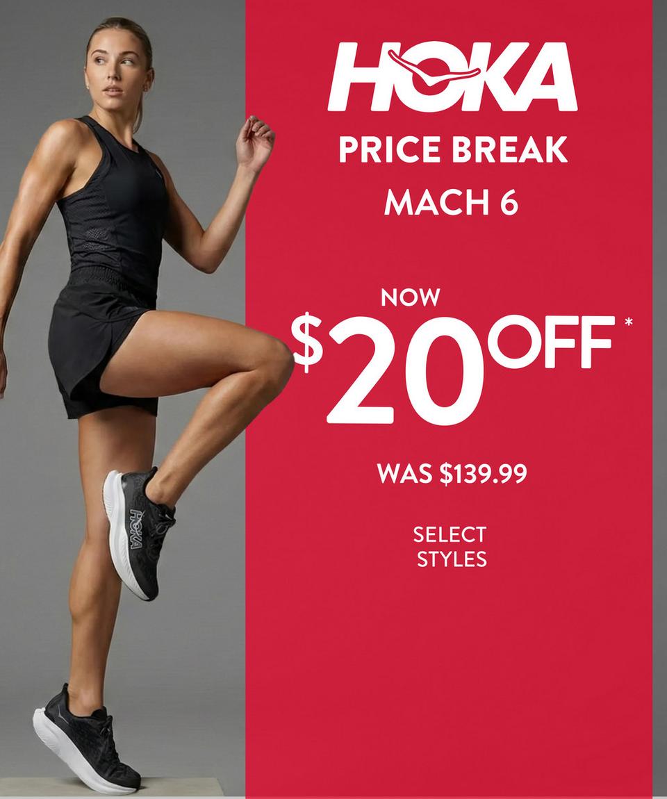 Save $20 on Hoka Mach 6, Now $119.98