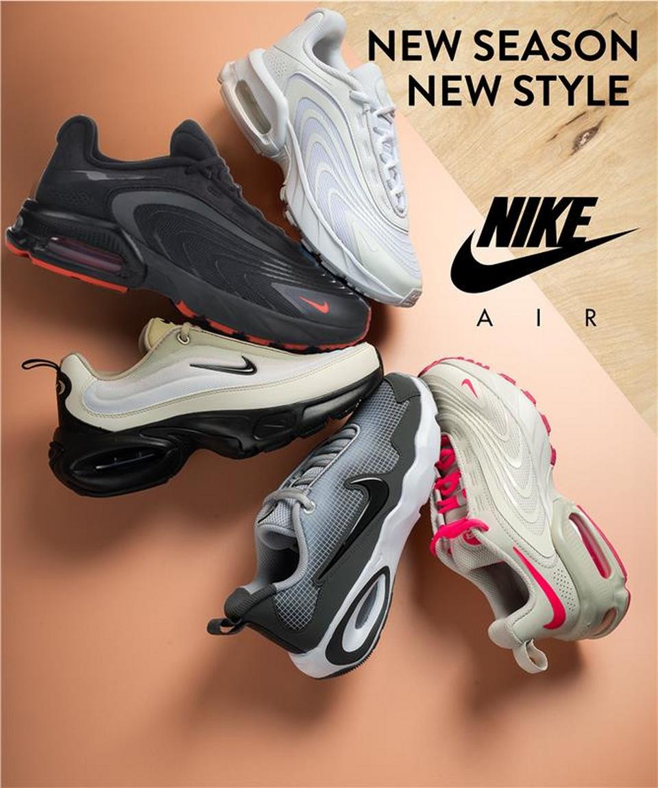 Get new styles for the fall season with new Nike Air styles. 