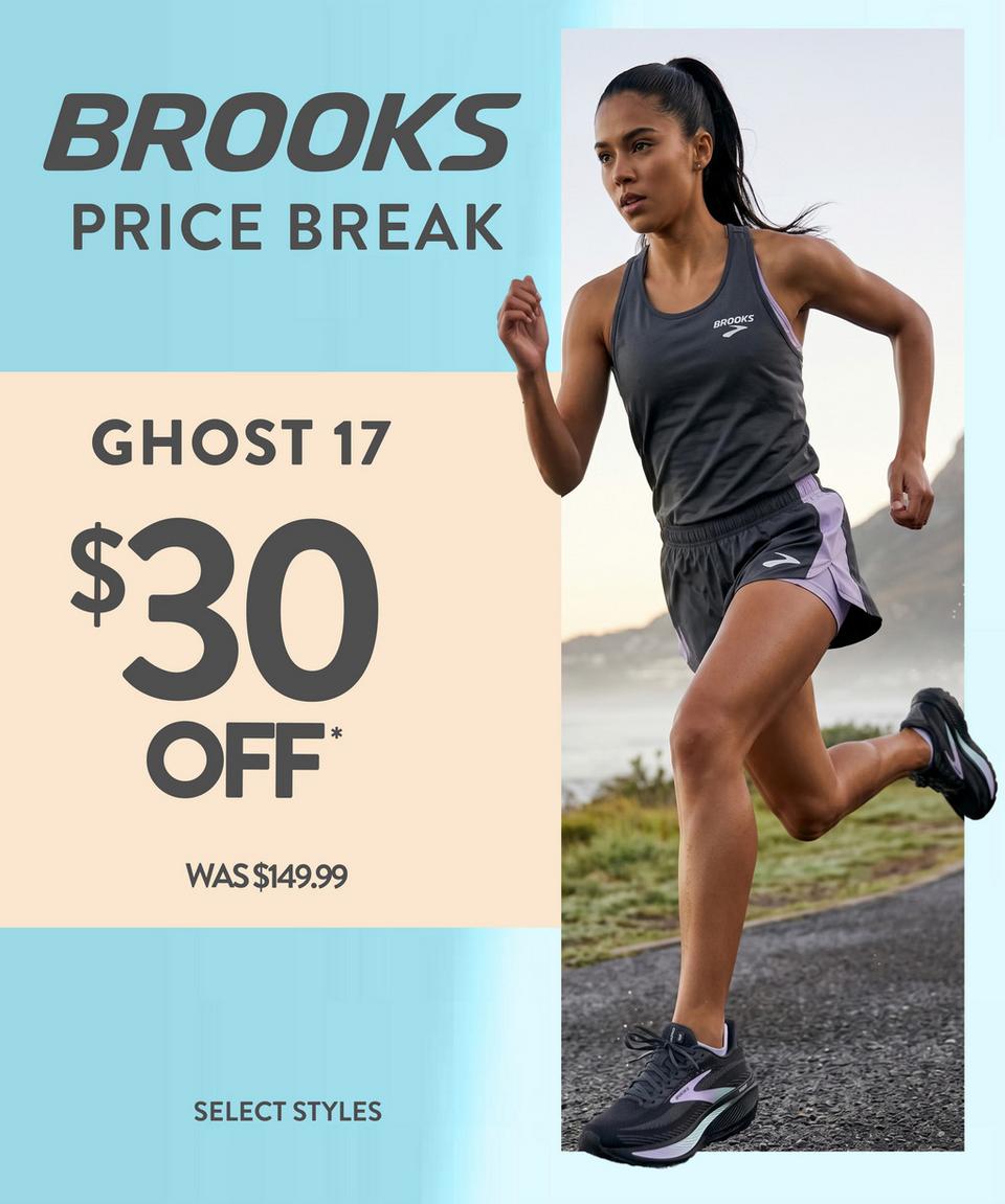 Shop Brooks Ghost 17 now $30 off!