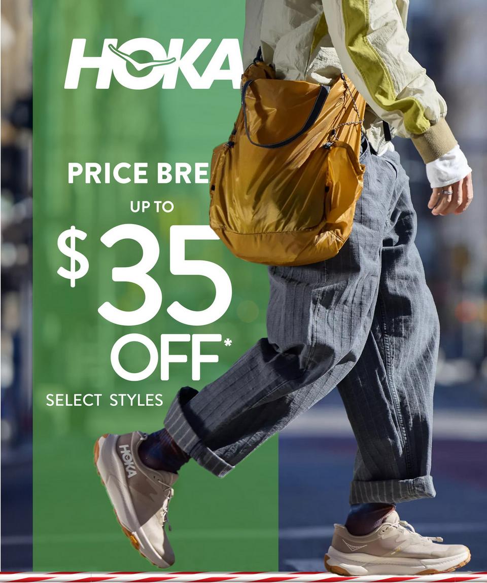 Save up to $35 off select Men's and Women's Hoka.